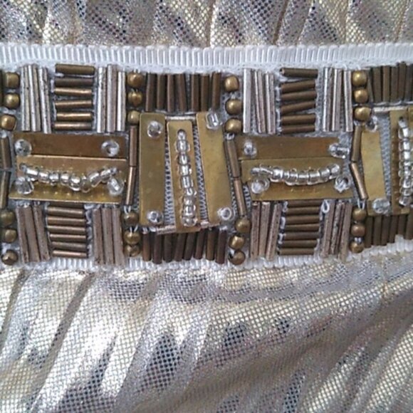 NEW Mark & James Badgley Mischka Metallic Dress - Picture 9 of 16